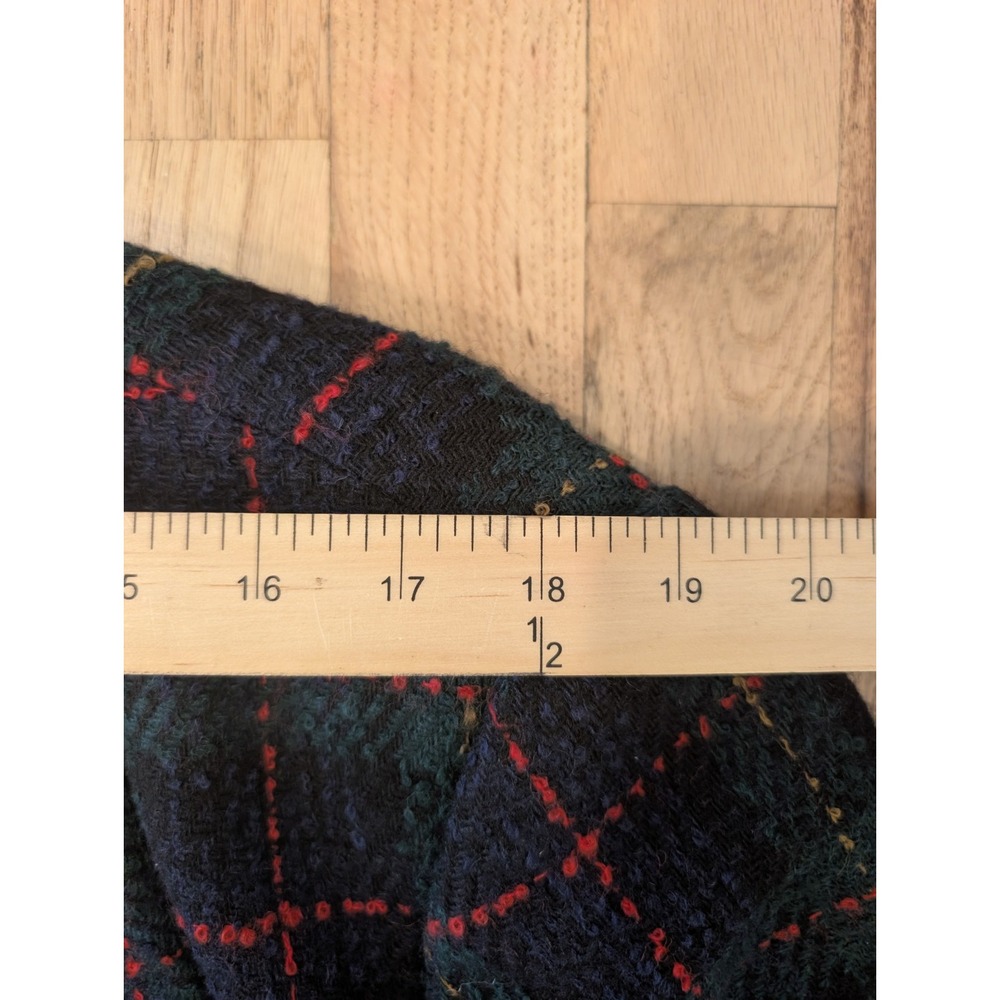 ALFRED DUNNER Navy Green Red Plaid Wool Jacket Blazer Womens XL VTG - Picture 11 of 16